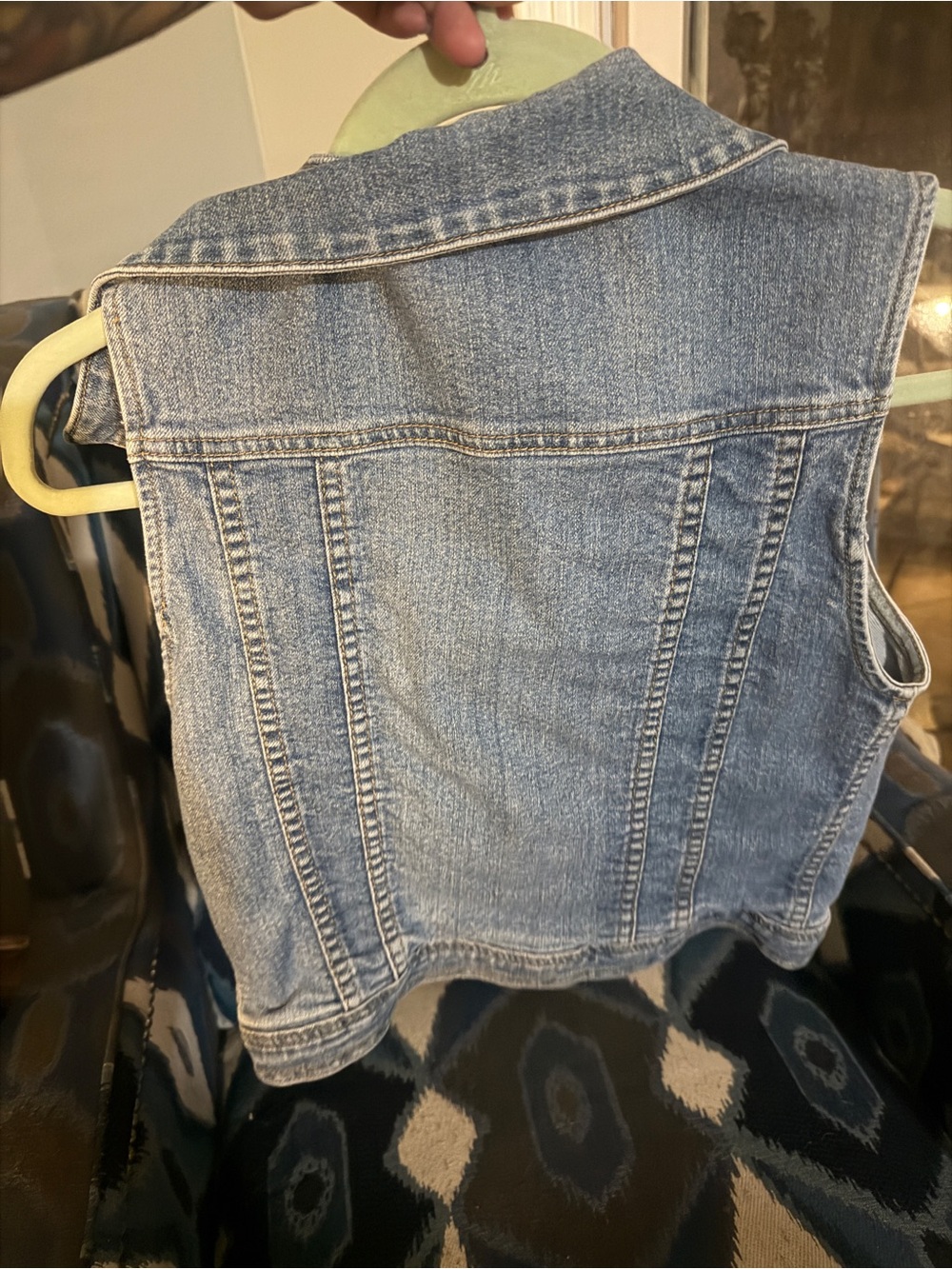Kids Light Blue Denim Vest - Picture 2 of 4